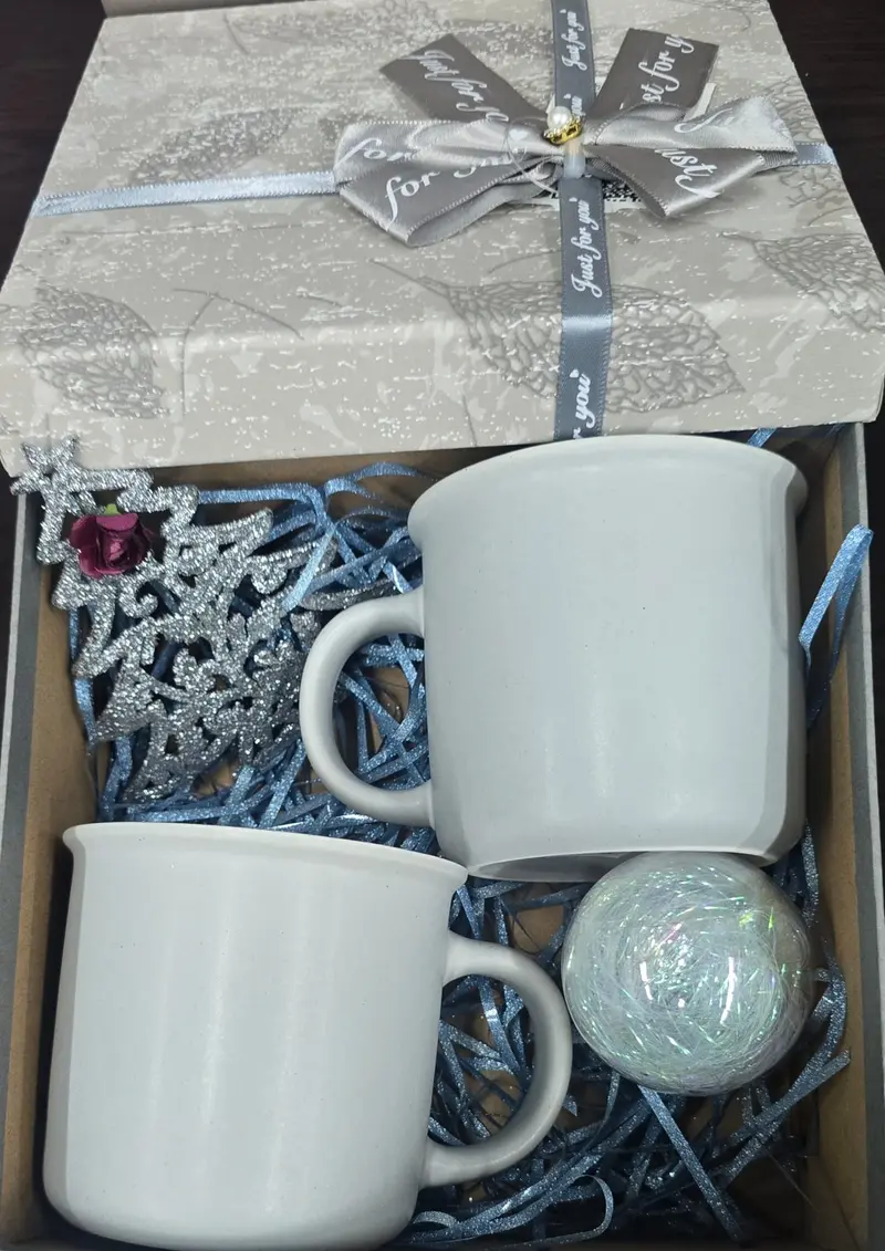 İkili 350 ML Mug Kupa Bardak Gri