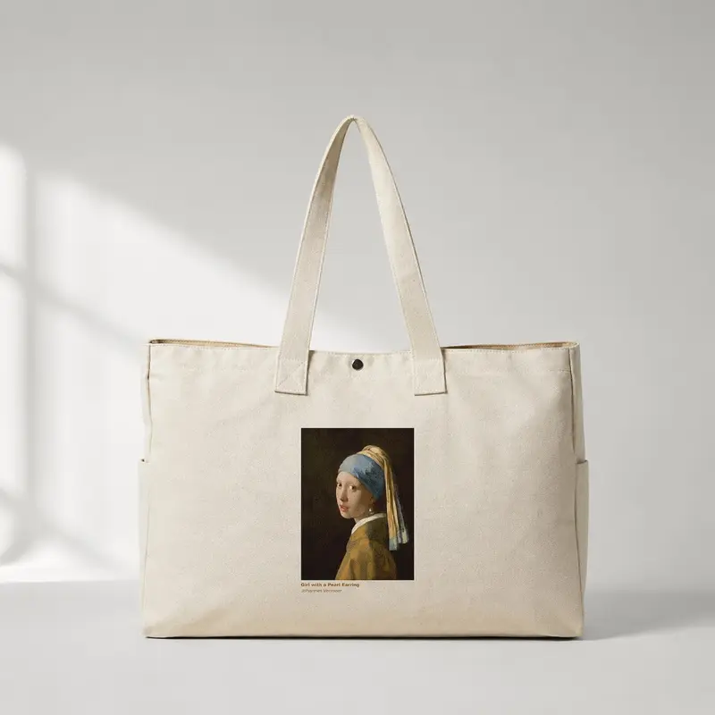 İnci Küpeli Kız Daily Tote Bag