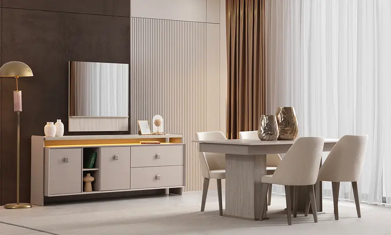 İnci Modern Yemek Odası Takımı