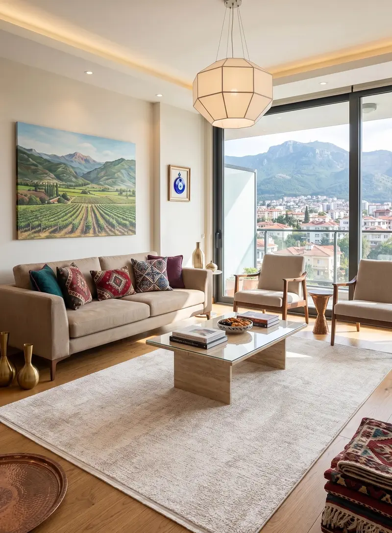 İpek 1146 Bej Akrilik Üst Kalite Salon Halısı – Modern ve Zarif Tasarım