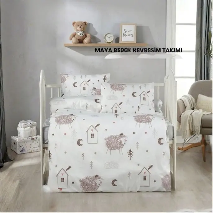 İpekçe Cloudy Maya Bebek Nevresim Takımı