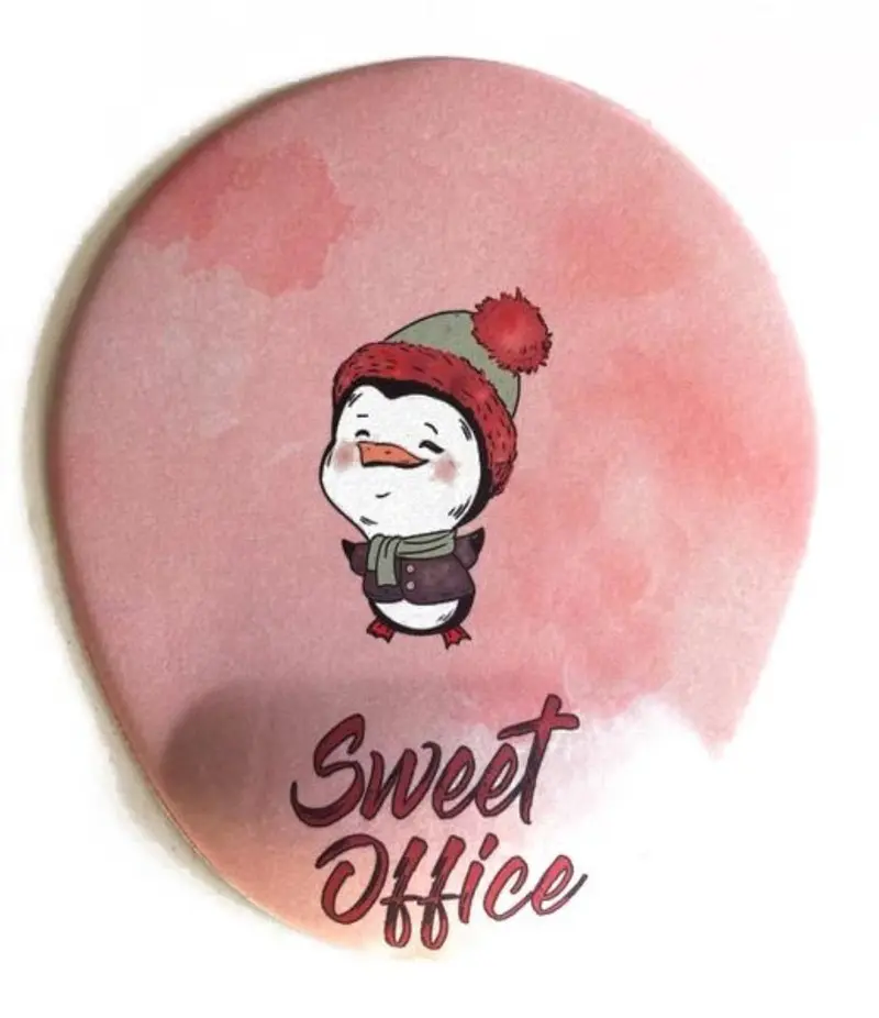 A Pinguuu Bilek Destekli Mouse Pad Fare altlığı- Pembe Penguen