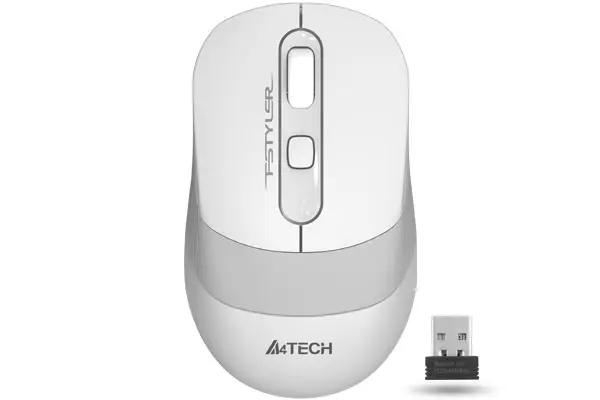 A4Tech 2000 Dpi Kablosuz Mouse Beyaz