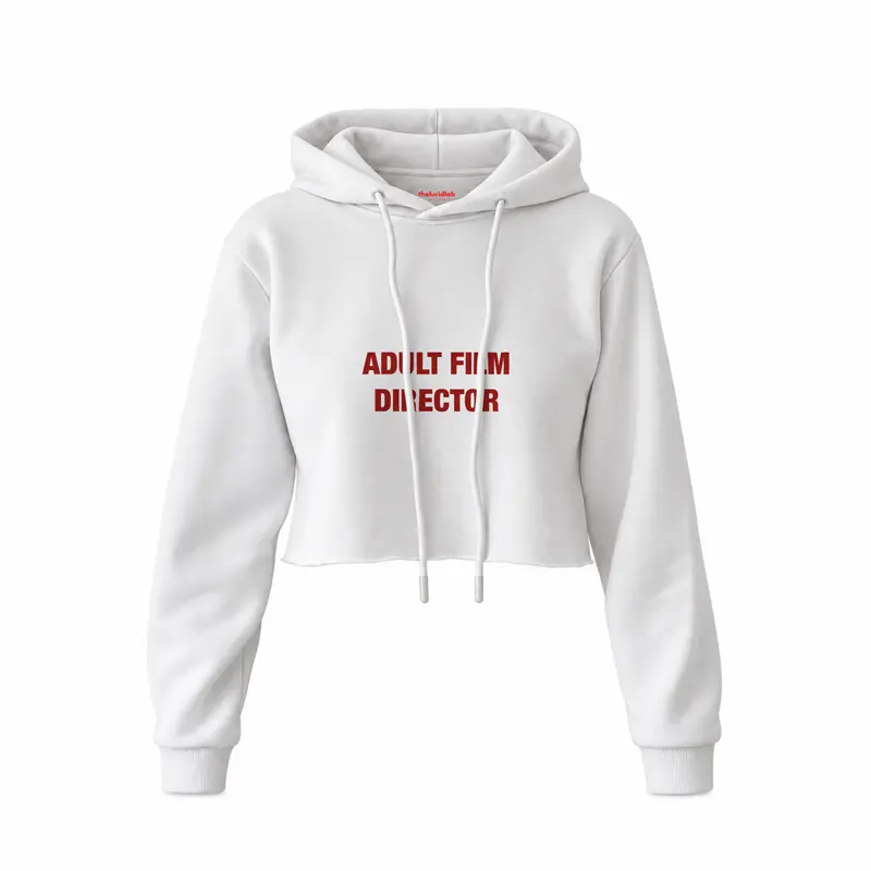 Adult Film Director Crop Hoodie