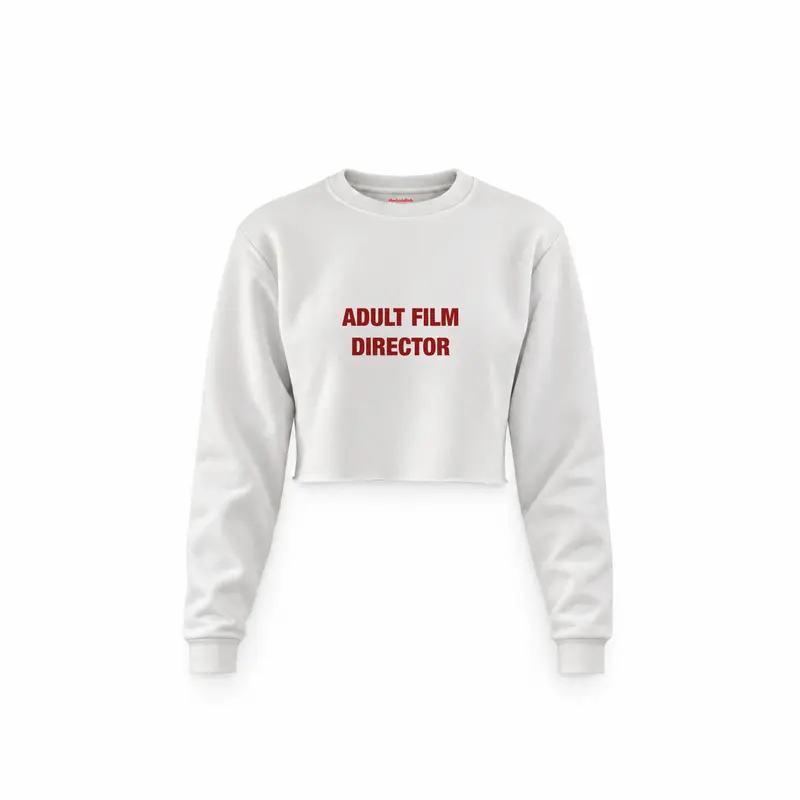 Adult Film Director Crop Sweatshirt