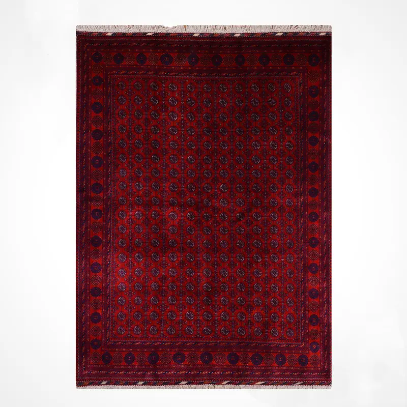 Afgan Halısı Bilcik Buhara Orijinal El Dokuması Kök Boya Yün 175x232 4.06 Metrekare - 5x7 ft