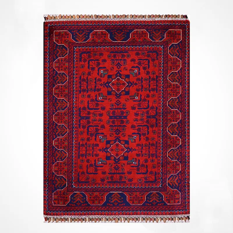 Afgan Halısı Hamyap Orijinal El Dokuması Kök Boya Yün 0.79x118 0.93 Metrekare - 3x5 ft