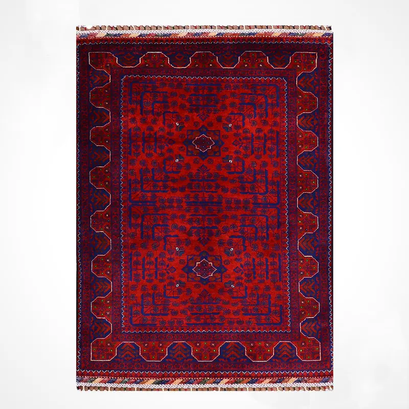 Afgan Halısı Hamyap Orijinal El Dokuması Kök Boya Yün 0.98x152 1.49 Metrekare - 3x5 ft
