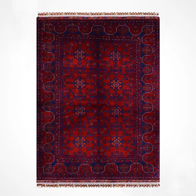 Afgan Halısı Hamyap Orijinal El Dokuması Kök Boya Yün 102x149 1.52 Metrekare - 3x5 ft
