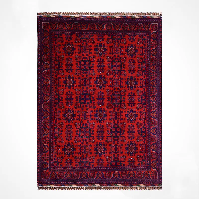 Afgan Halısı Hamyap Orijinal El Dokuması Kök Boya Yün 148x202 2.99 Metrekare - 5x6 ft