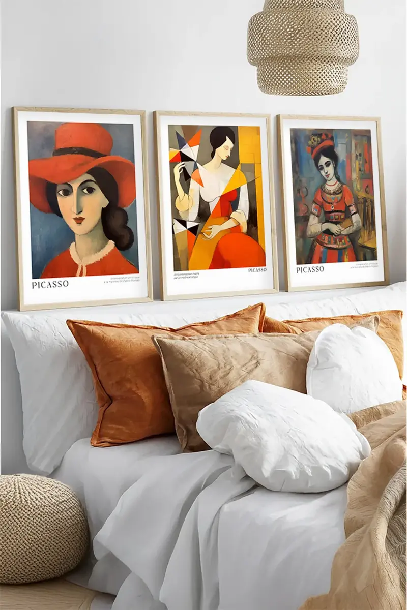 Ahşap Çerçeveli Pablo Picasso Tablo Seti | Huhu545