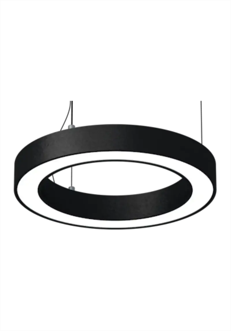 Akay 100W Yuvarlak Simit Linear Armatür 110 cm Sarkıt & Sıva Üstü | GZ8105-B1-L110