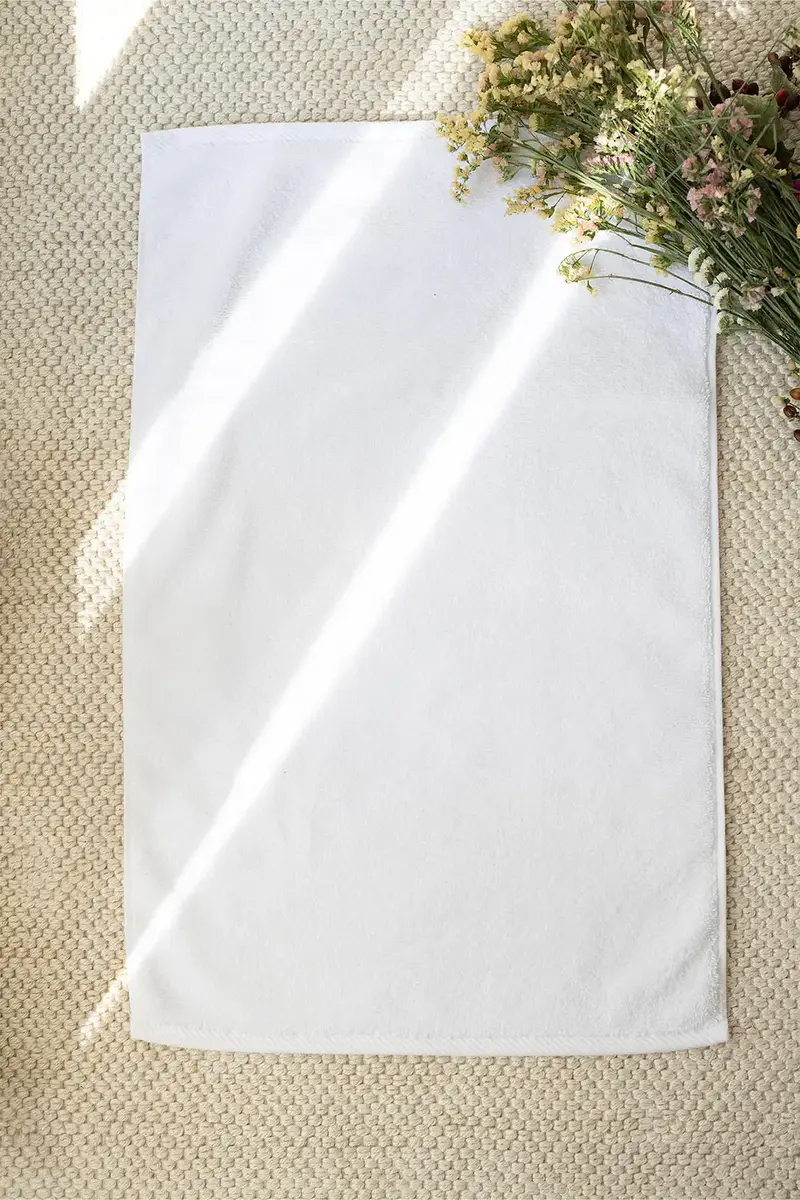 Alba Tekli Havlu Banyo Paspası 50x80 Beyaz