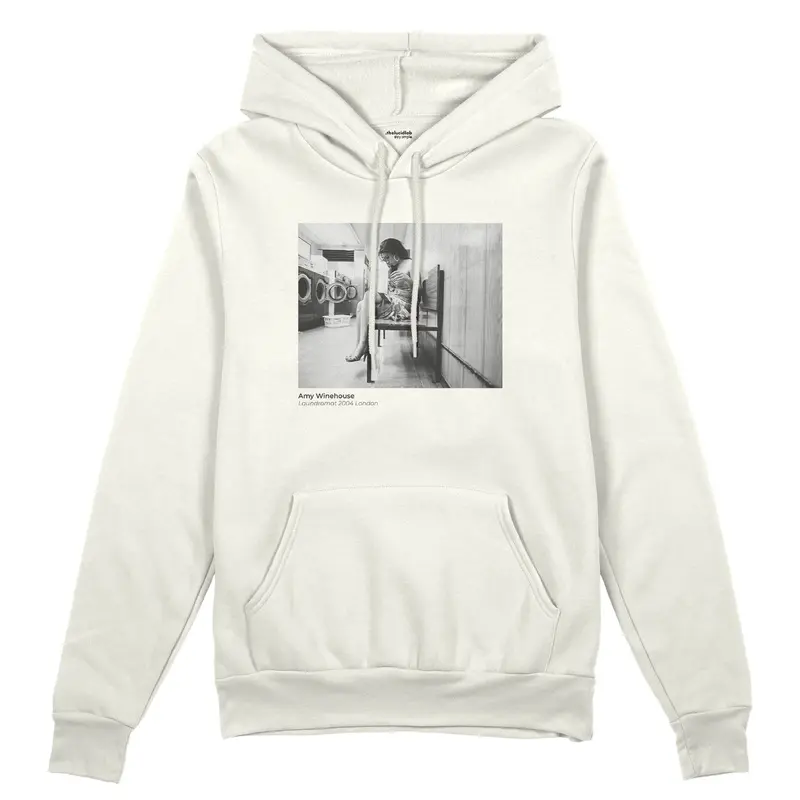 Amy Winehouse at the laundromat 2004 Oversize Hoodie