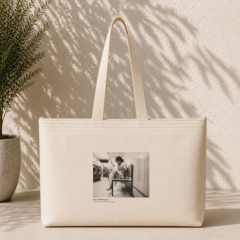 Amy Winehouse at the laundromat 2004 Weekend Tote Bag
