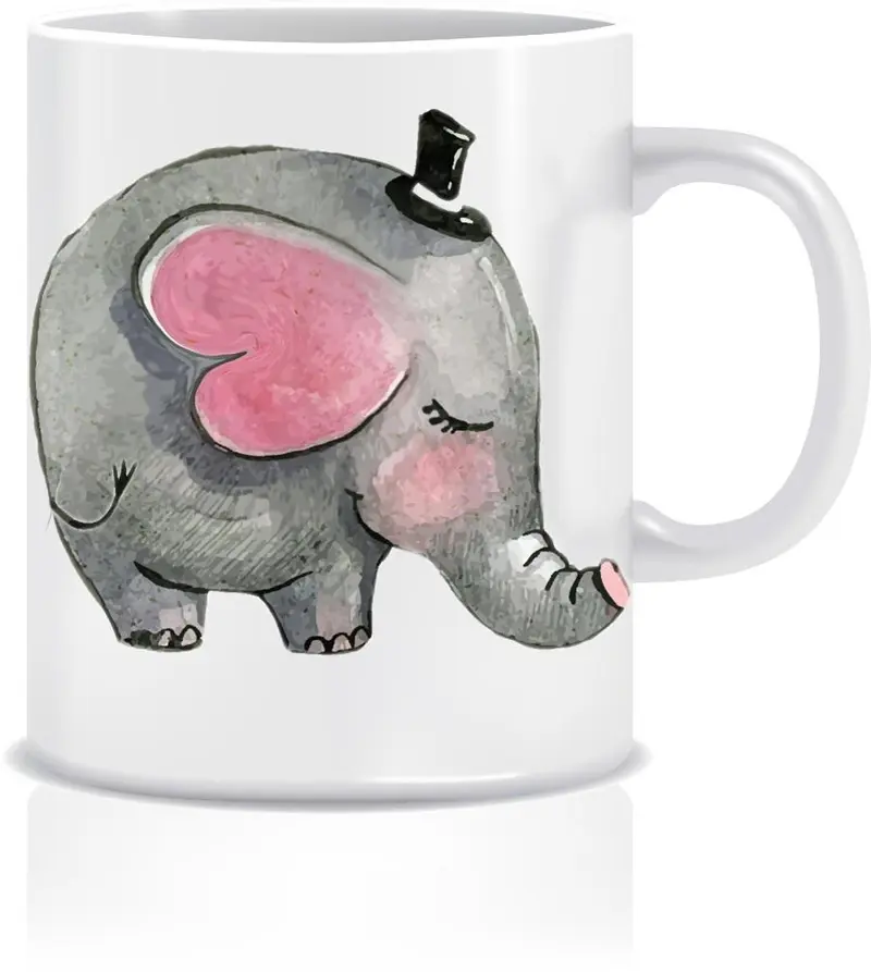 An Elephant Bo Porselen Kupa