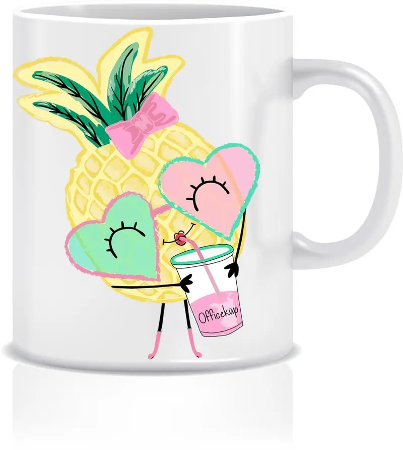 Ananas Porselen Kupa