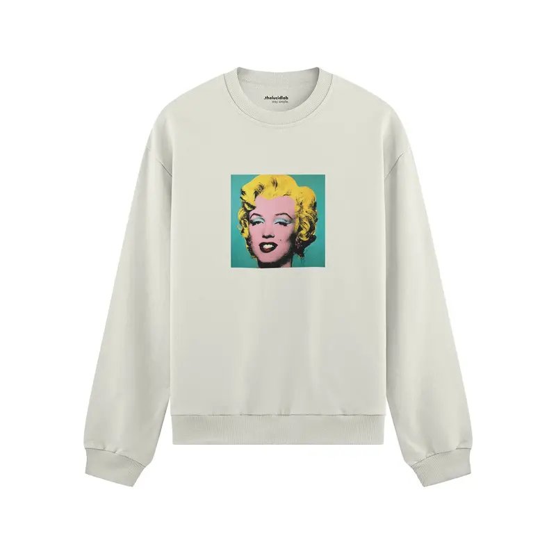 Andy Warhol / Marilyn Monroe Blue Oversize Sweatshirt