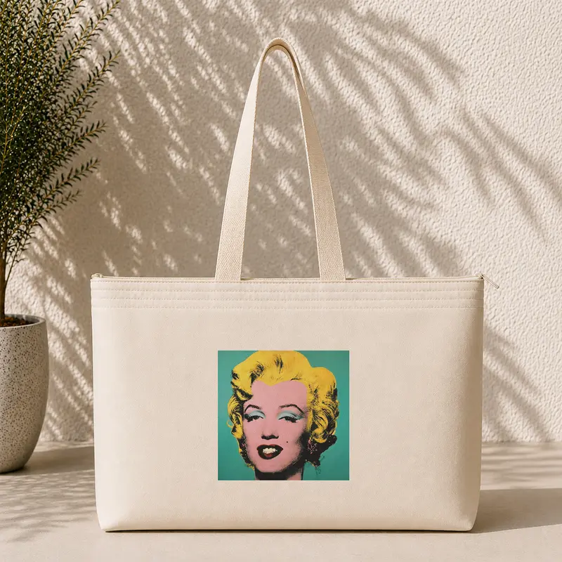 Andy Warhol / Marilyn Monroe Blue Weekend Tote Bag