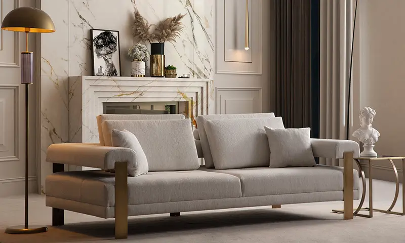 Antik Deep Living Modern Üçlü Koltuk