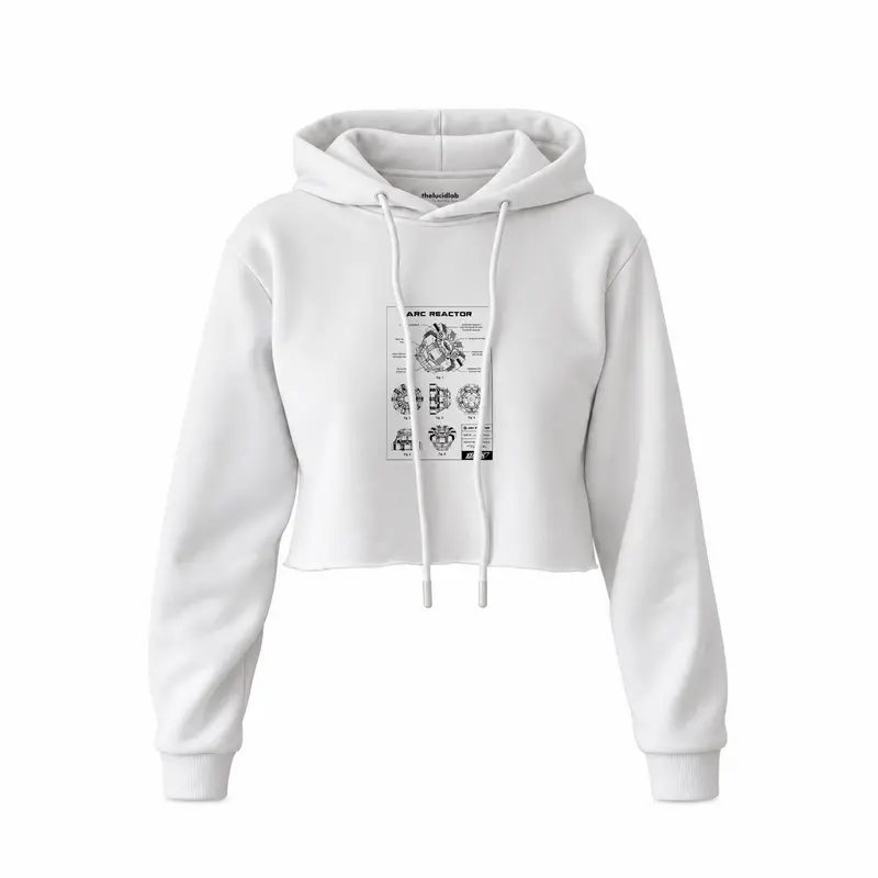 Arc Reactor Crop Hoodie