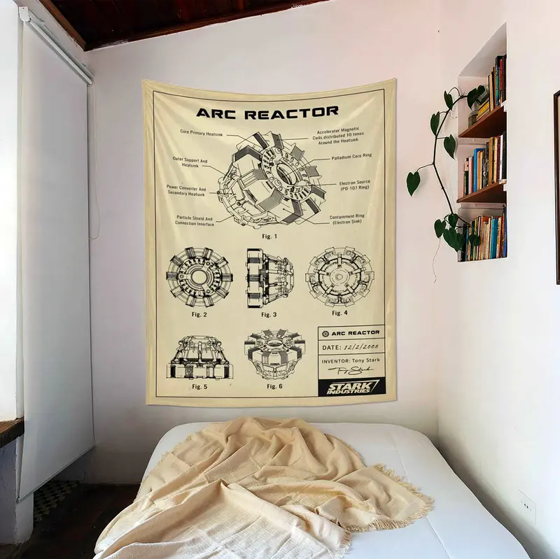 Arc Reactor Vintage - Duvar Örtüsü