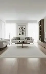 Arden 72821-96 Modern Desenli Gri Akrilik Makine Halısı
