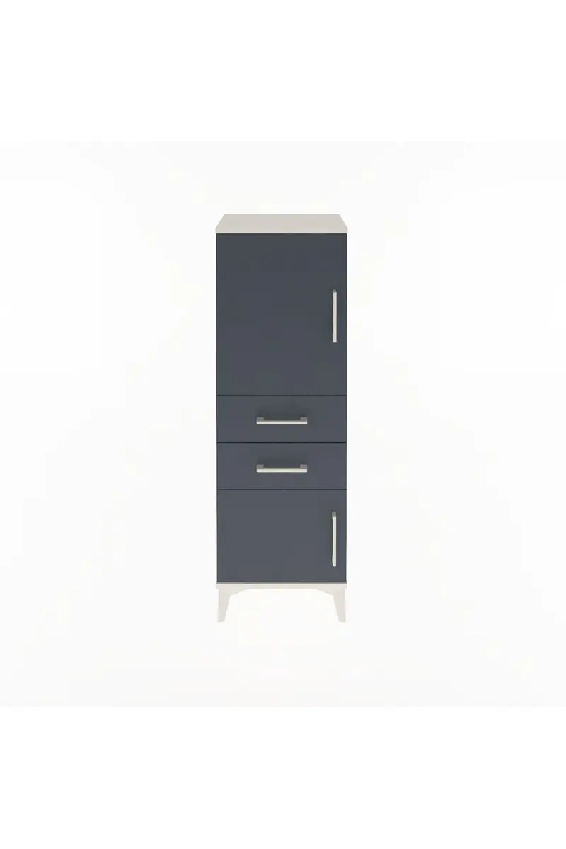 Arges Dolap 2 Raflı 2 Çekmeceli 2 Kapaklı 44x30x134