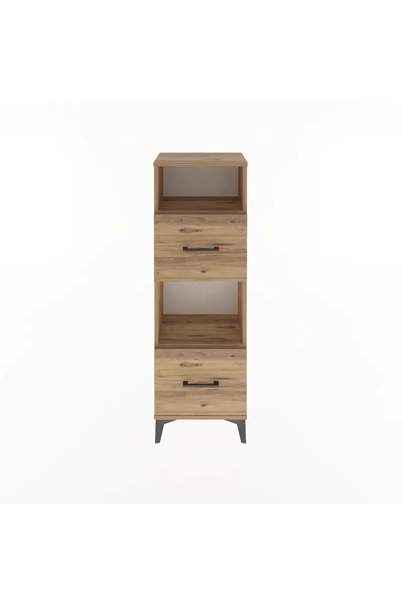 Arges Dolap 2 Raflı 2 Çekmeceli 44x30x134