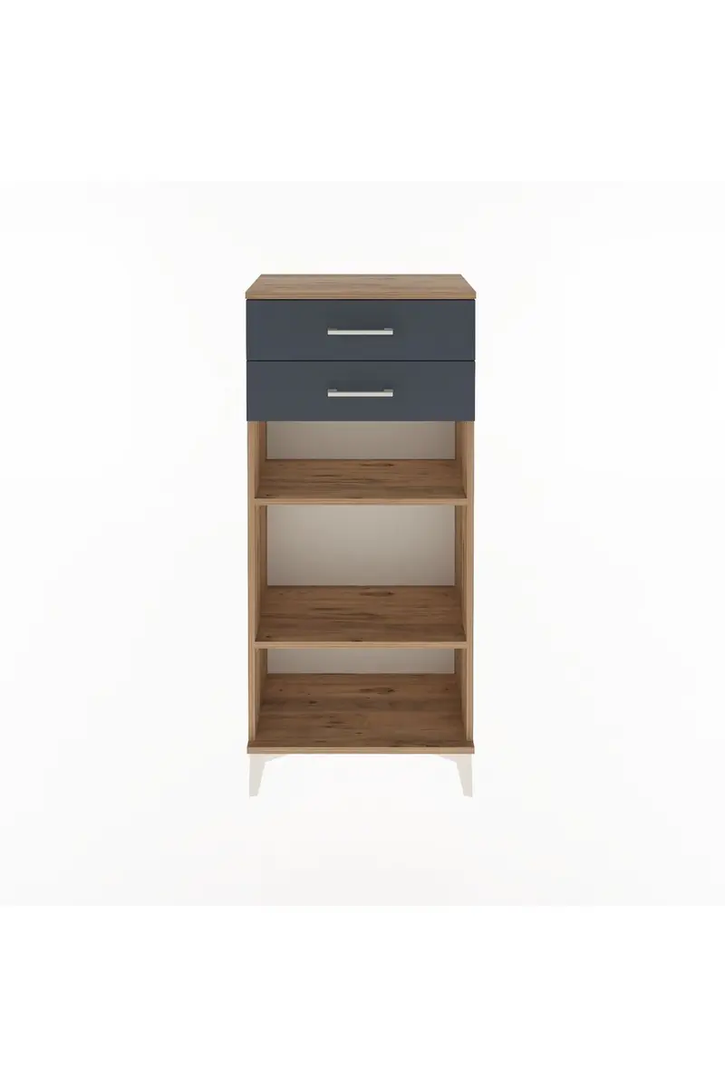 Arges Dolap 2 Raflı 2 Çekmeceli 60x30x134