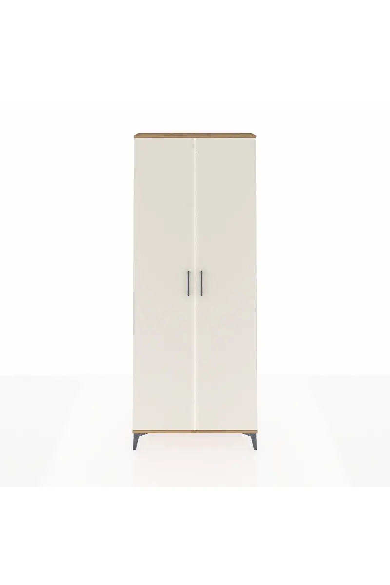 Arges Dolap 2 Raflı 2 Kapaklı Tek Askılı 88x30x221
