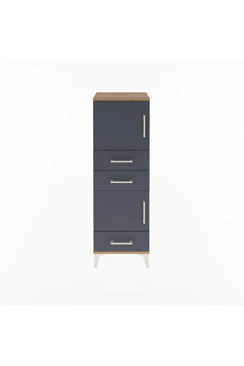 Arges Dolap 2 Raflı 3 Çekmeceli 2 Kapaklı 44x30x134