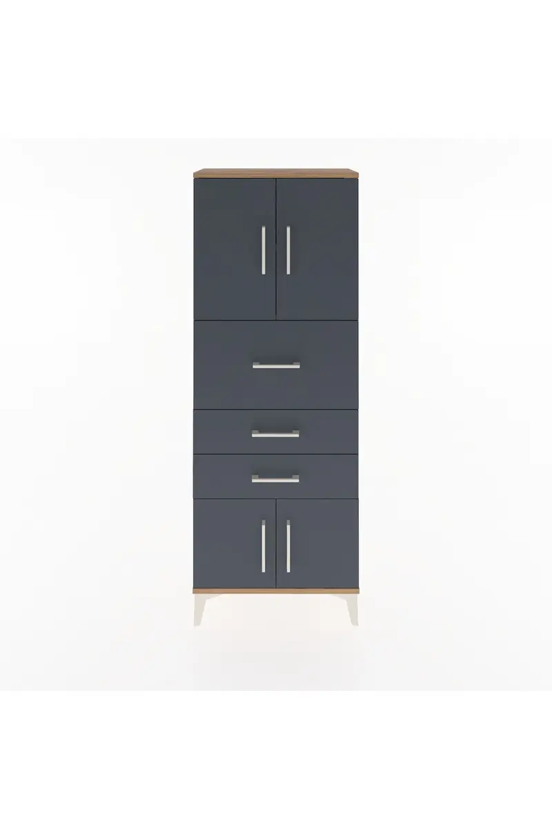 Arges Dolap 2 Raflı 3 Çekmeceli 4 Kapaklı 60x30x163