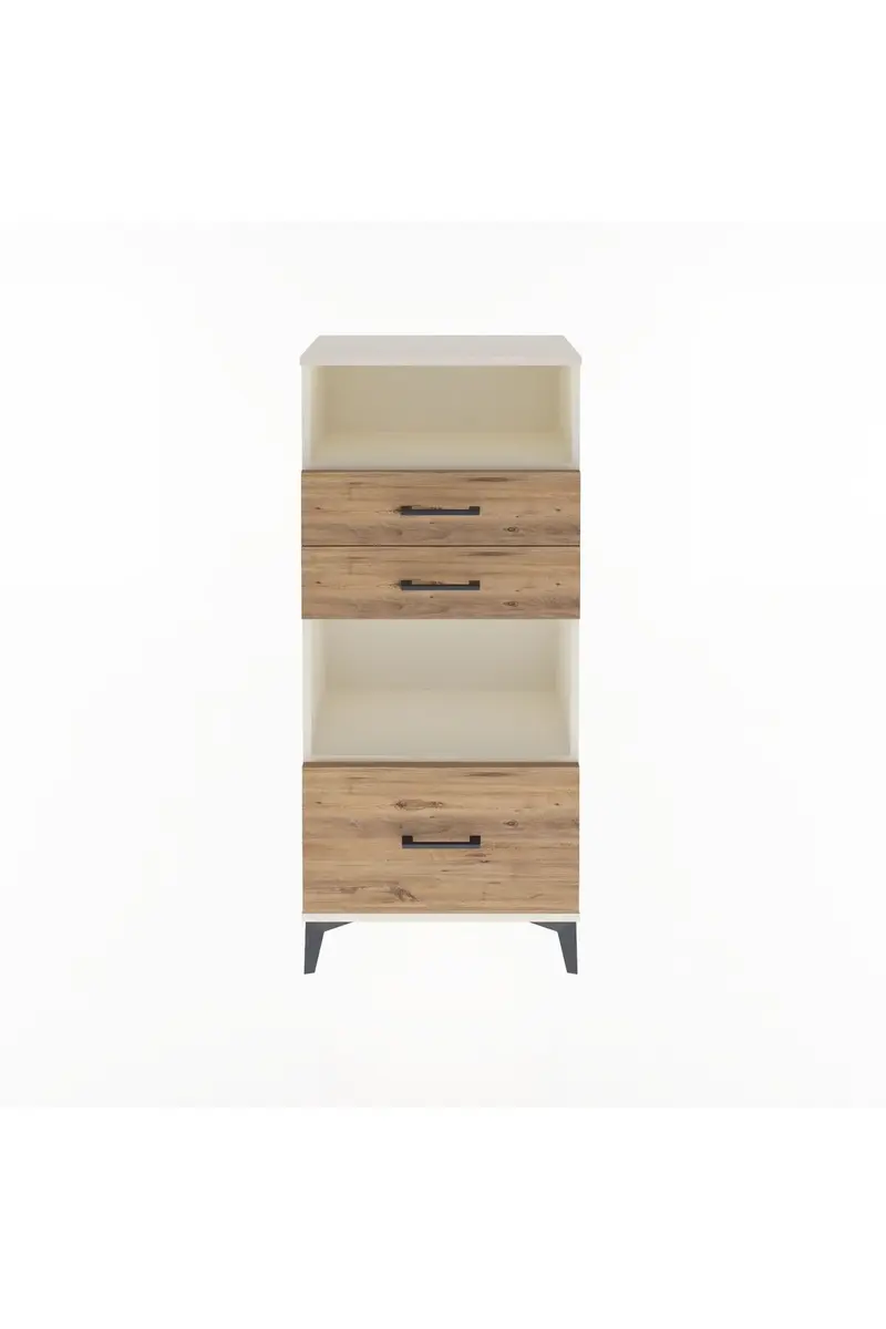 Arges Dolap 2 Raflı 3 Çekmeceli 60x30x134