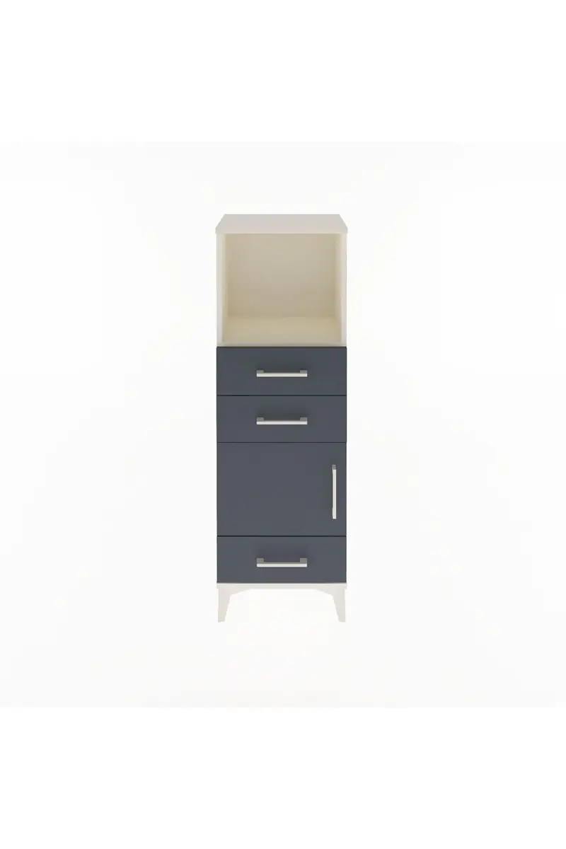 Arges Dolap 2 Raflı 3 Çekmeceli Tek Kapaklı 44x30x134