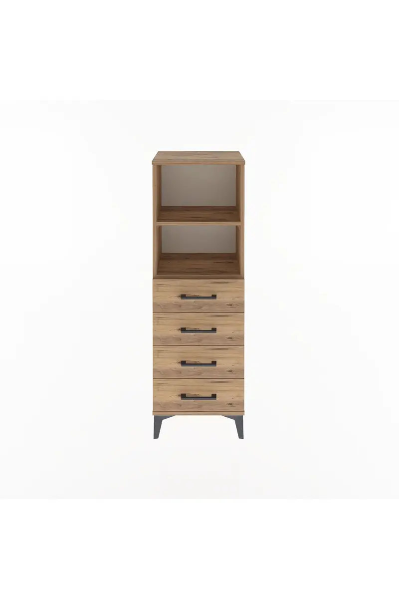 Arges Dolap 2 Raflı 4 Çekmeceli 44x30x134