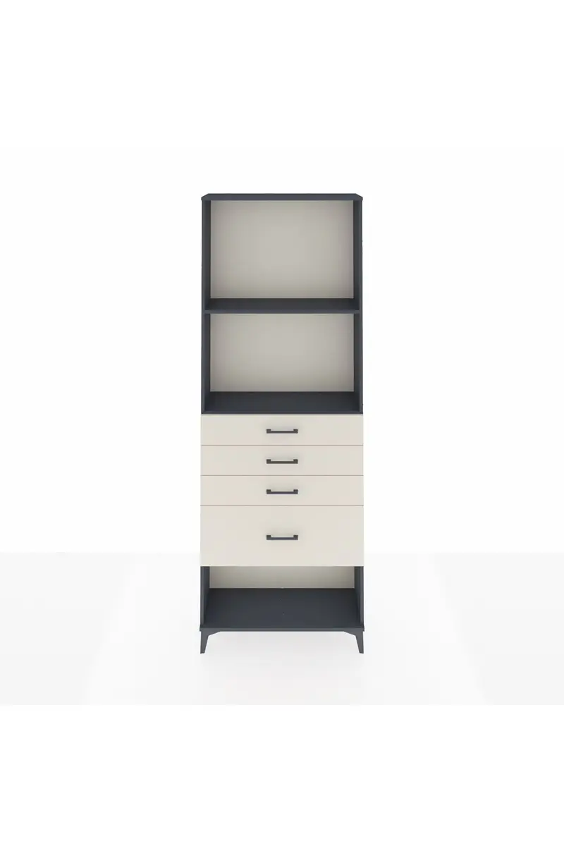 Arges Dolap 2 Raflı 4 Çekmeceli 88x30x243