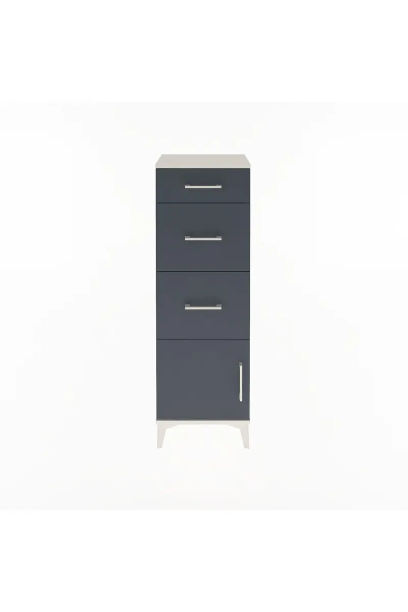 Arges Dolap 3 Çekmeceli Tek Kapaklı 44x30x134