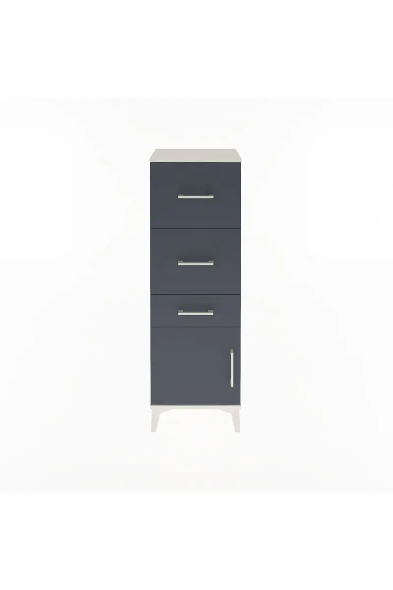 Arges Dolap 3 Çekmeceli Tek Kapaklı 44x30x134