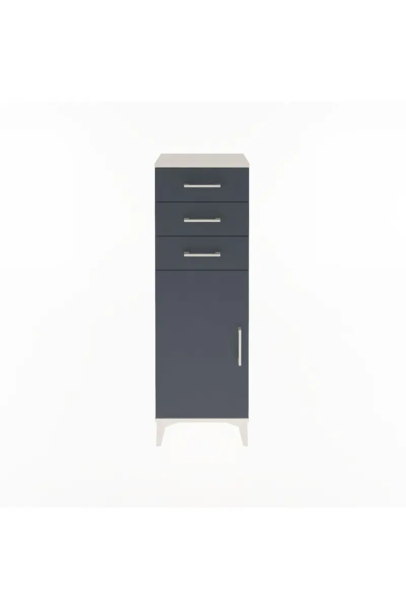 Arges Dolap 3 Çekmeceli Tek Kapaklı 44x30x134