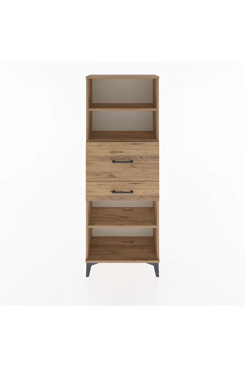 Arges Dolap 3 Raflı 2 Çekmeceli 60x30x163