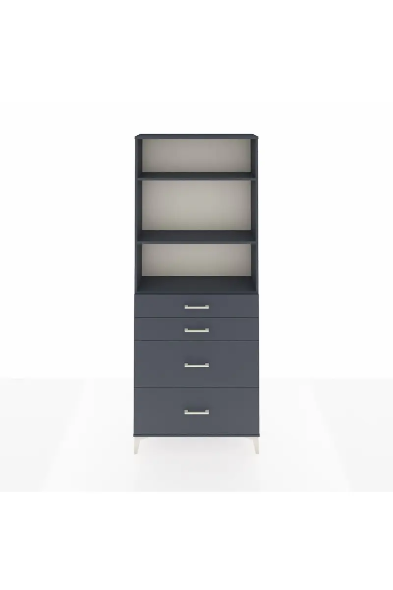 Arges Dolap 3 Raflı 4 Çekmeceli 88x30x221