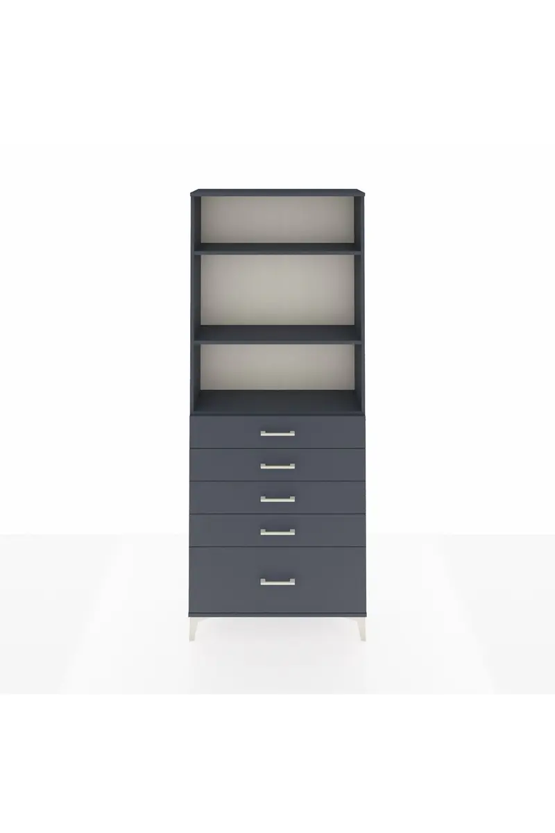 Arges Dolap 3 Raflı 5 Çekmeceli 88x30x221