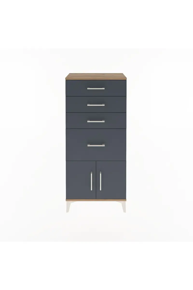 Arges Dolap 4 Çekmeceli 2 Kapaklı 60x30x134
