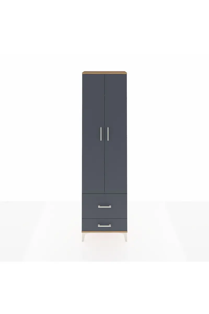 Arges Dolap 4 Raflı 2 Çekmeceli 2 Kapaklı 60x30x221