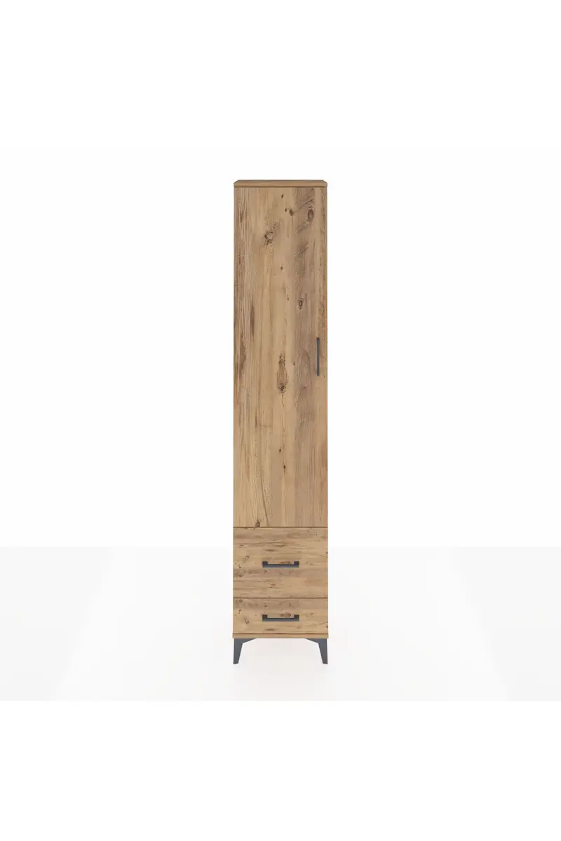 Arges Dolap 4 Raflı 2 Çekmeceli Tek Kapaklı 44x30x221