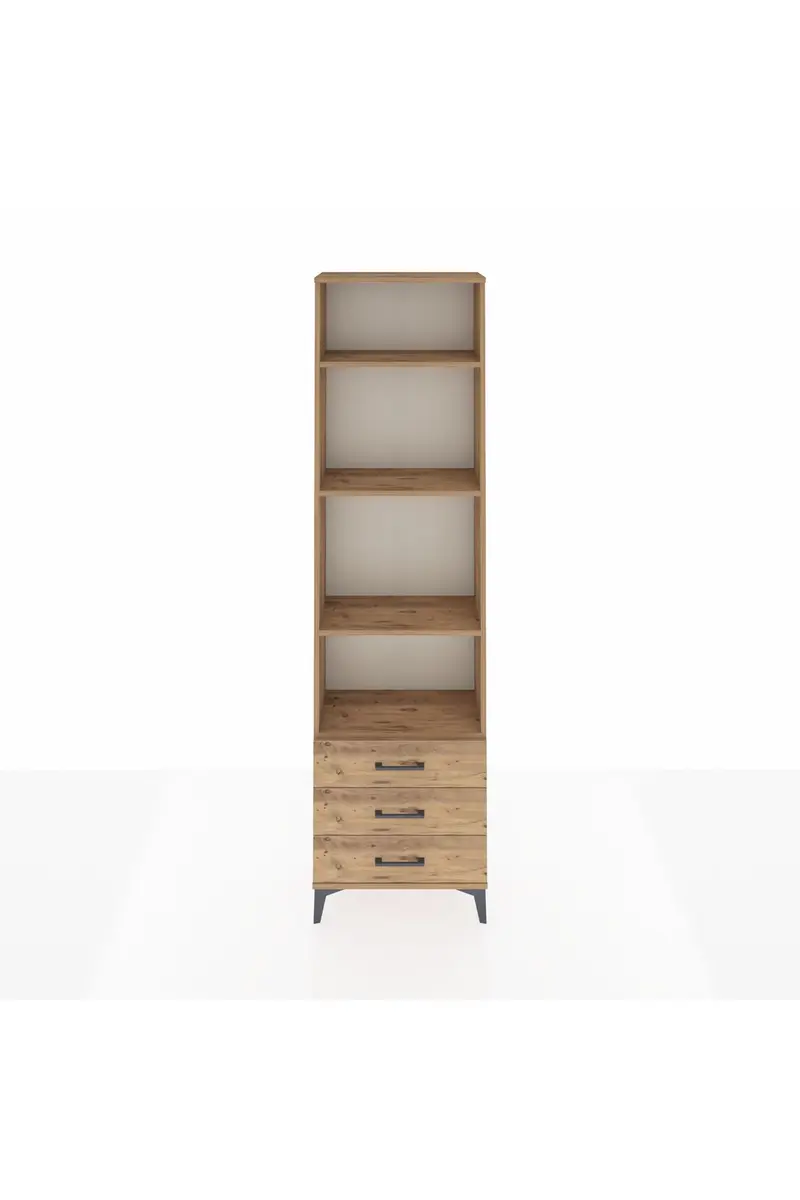 Arges Dolap 4 Raflı 3 Çekmeceli 60x30x221