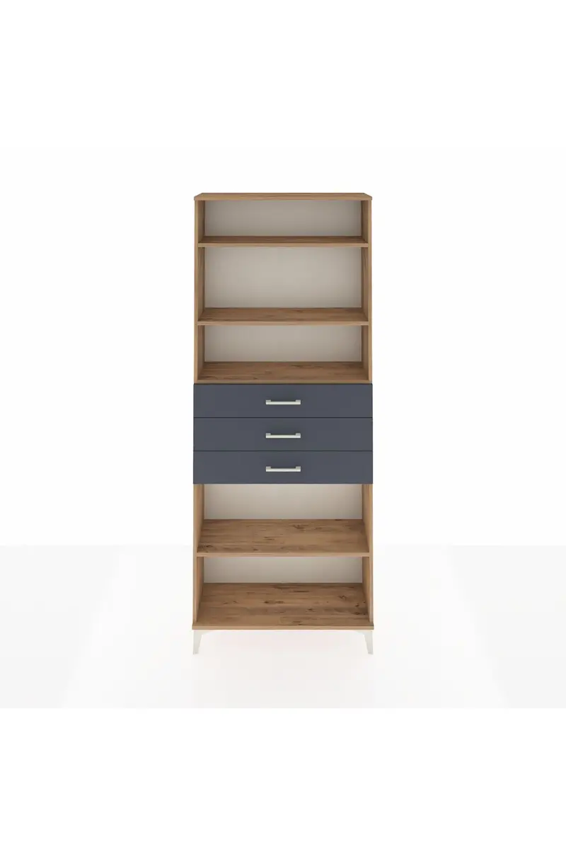 Arges Dolap 4 Raflı 3 Çekmeceli 88x30x221