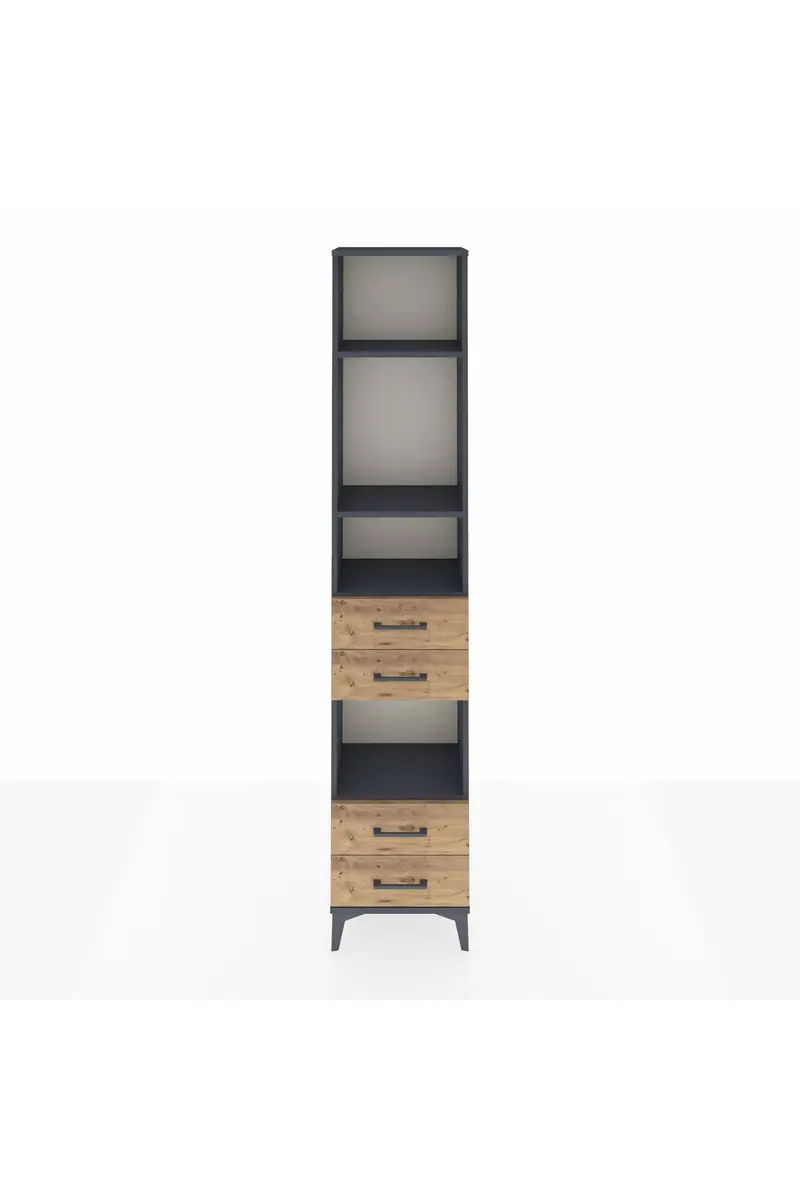 Arges Dolap 4 Raflı 4 Çekmeceli 44x30x221