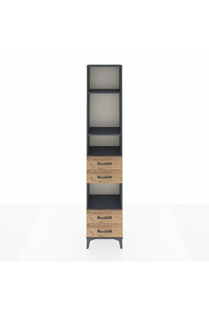 Arges Dolap 4 Raflı 4 Çekmeceli 44x30x221